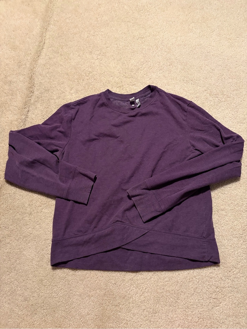 Women's Crewneck Pullover Sweatshirt - Purple